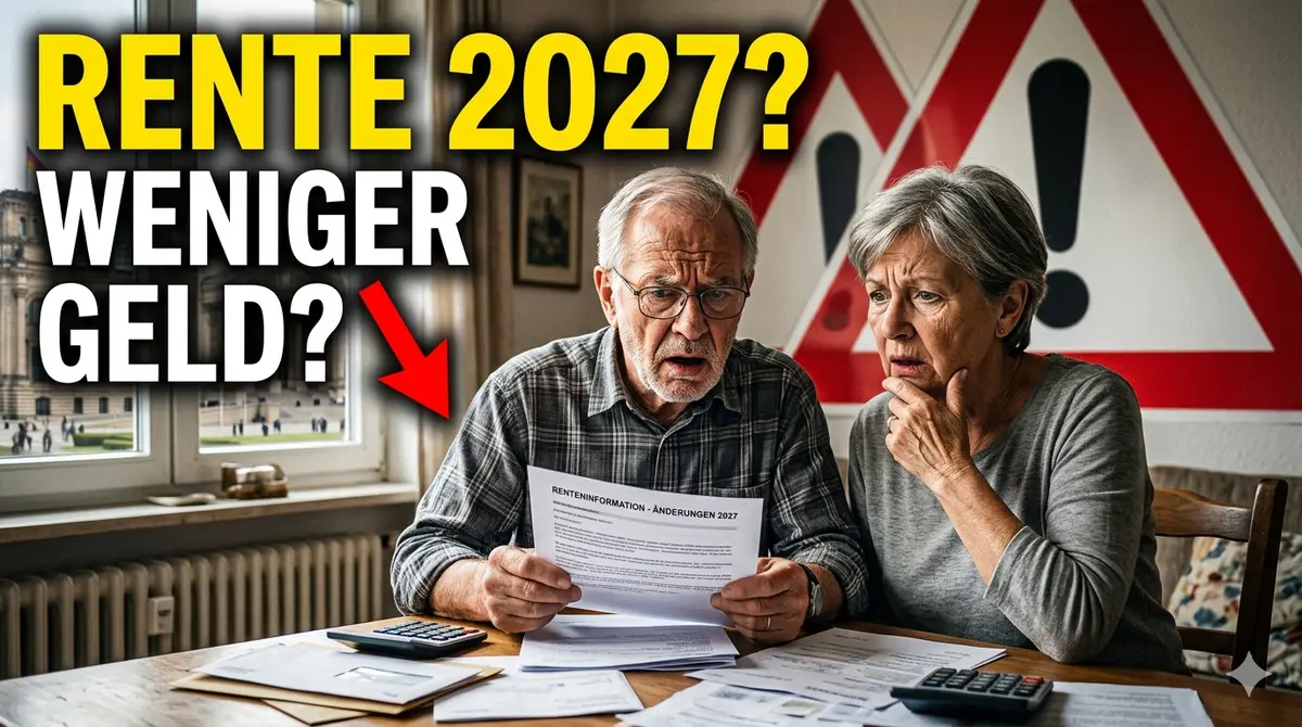 Senior in Deutschland mit Rentenbescheid. Diskussion um Altersrente 2027, Rentenreform und mögliche Frühverrentung sorgt für Aufmerksamkeit.